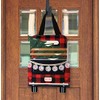 Red Checkered Truck Burlap Christmas Door Hanger Weclome 13" x