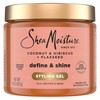 SheaMoisture Define & Shine Styling Gel + Flaxseed Coconut&Hibiscus Hydrates,Holds