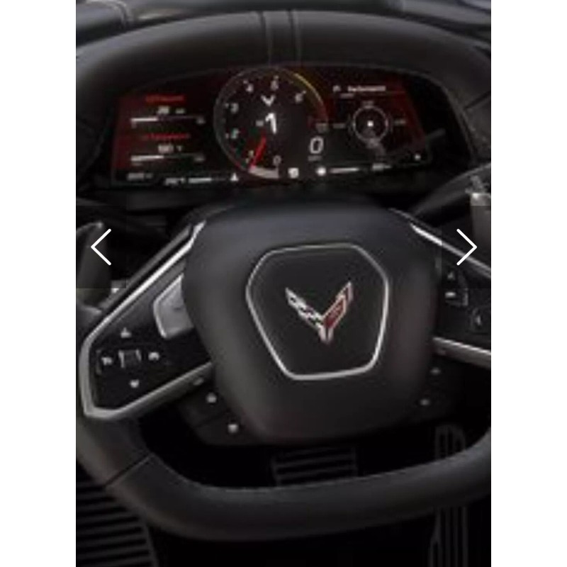 23766 C8 Corvette ACCELERATE YELLOW STEERING WHEEL STRIPE (2×5 Inches)