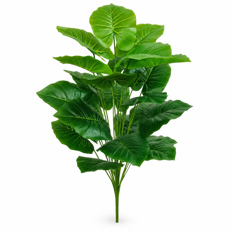Artificial Palm Tree 39.37 Inch, 18-Leaf Faux Tropical Floor Plant,