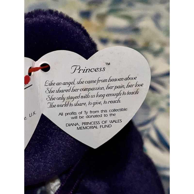 Ty Retired Ty Beanie Babies Princess Bear