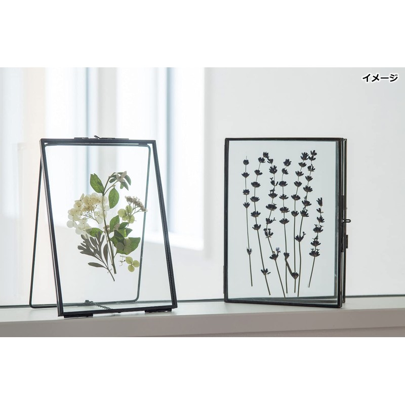 POSH LIVING 22611 Glass Frame, Black, Size: Approx. W 5.1