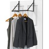 SimpleHouseware Over The Door Closet Rod Hanger, Black