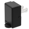 Right Angle Adapter,2-Prong 90 Degree Upward Angled AC Adapter, Polarized