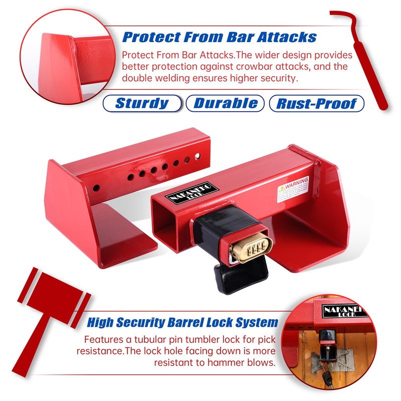 NAKANEKO Container Locks, Heavy Duty Cargo Lock, Container Door Locks,