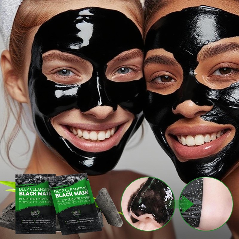 20 Pack Blackhead Remover Mask Set, Charcoal Peel Off Black