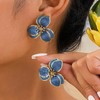 Gold Flower Earrings for Women