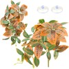 QUOZUO 2 Pack Reptile Plants, Artificial Hanging Plants with Suction