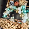 PTECDROTS 4Pcs Leopard Tablecloths, Rectangular Safari Animal Cheetah Print Table