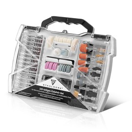 STAHLWERK Accessories 145 Pieces Suitable for Dremel Stick Grinder Straight Grinder Mini Grinder Multi-Purpose Tool for Polishing Grinding Deburring Engraving