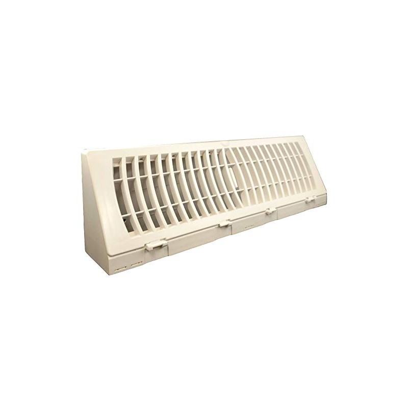 TruAire Plastic Baseboard Register (15" White) - Modern Vent for