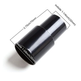 EZ SPARES - Repuesto para aspiradora, adaptador de manguera, manguera de 1 3/8 pulgadas a 1 1/4 pulgadas, ayuda al diámetro interior del cepillo para polvo de 32 mm a tubo exterior de 35 mm, comprueba