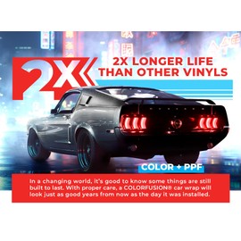 VViViD ColorFusion PPF by VViViD, Gloss GT Silver Dry Apply PPF Vinyl Car Wrap Roll 6ft x 5ft