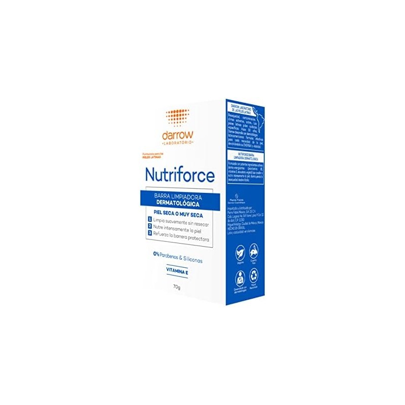 Darrow Nutriforce, Jabón en Barra, Piel Seca, 70g