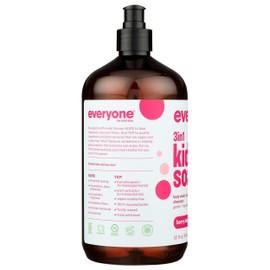 Everyone 3-In-1 Berry Blast Scent Gentle And Hypoallergenic Kids Soap, Gluten Free, 32 Fluid Ounce (Pack Of 1)