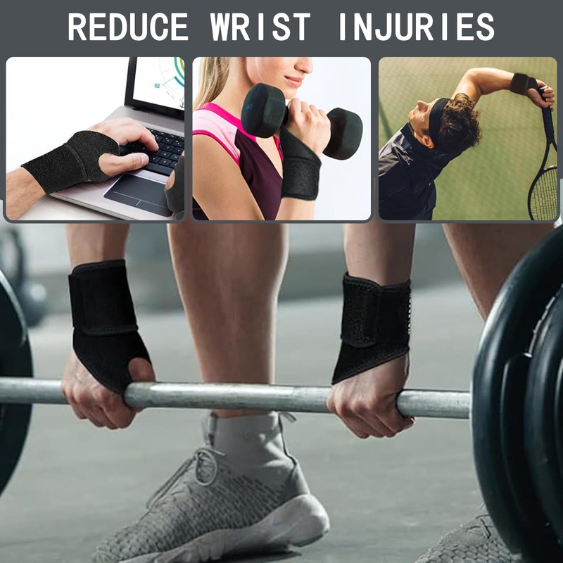 ARYIMYDP 2 Stück Handgelenk Bandagen, Bandage Handgelenk, Hautfreundlich, Verstellbar, Leicht