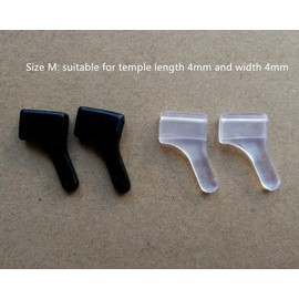 Paraphee 10Pairs Eyeglass Anti-slip Ear Grips for Adult and Kids Spectacles Temple Tip Hooks in 3 Different Sizes