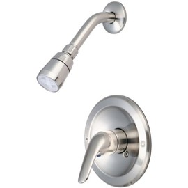 Olympia Faucets P-2002-BN Single Handle Shower Set, PVD Brushed Nickel Finish