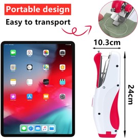 gotyou Hand Sewing Machine, Mini Sewing Machine for Beginners, Sewing Machine, Portable, Mini Portable Sewing Machine, Suitable for Sewing Clothes, DIY, Family Travel