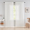 White Lace Sheer Curtain for Living Room Bedroom Leaf Buds