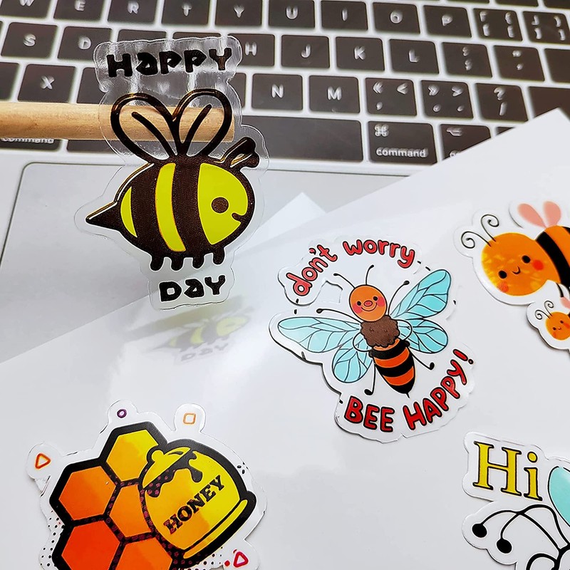 Printable Crystal Clear Stickers Paper 20 Sheets A4 Transparent Vinyl