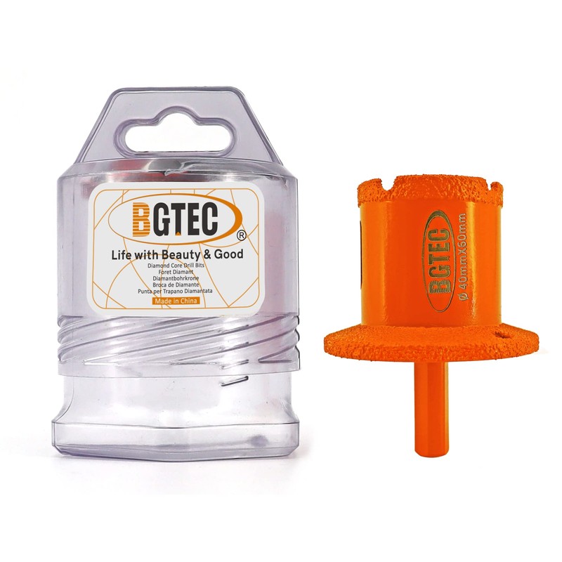 BGTEC Diamond Core Drill Bit, Diameter 40x60mm Triangle Shank Sink/Washbasin