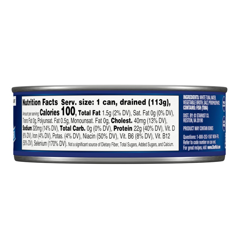 StarKist Chunk White Tuna in Water 5 oz Can, 4