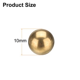 uxcell 20 Pcs 10 mm Bearing Balls H62 Brass G100 Precision Balls for Industrial Spheres, Machinery, Automotive, and DIY