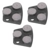 3Pcs Diamond Grinding Shoes Trapezoid Concrete Floor Cutting 3 Cylinder
