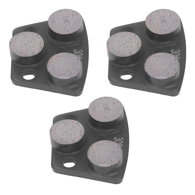 3Pcs Diamond Grinding Shoes Trapezoid Concrete Floor Cutting 3 Cylinder