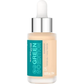MAYBELLINE Maybelline New York Leichte Serum Foundation, Serum-Makeup f1r aufbaubare Deckkraft und ein nat1rliches Finish, Green Edition Superdrop Tinted Dry Oil Nr. 25, 1 St1ck