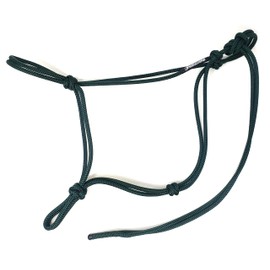 Knotty Girlz 2 Knot Rope Horse Halter (Hunter Green, Large)