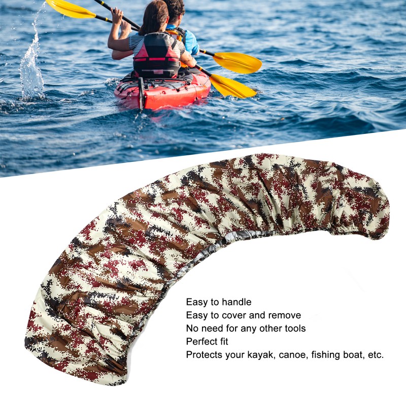 Canoe Cover Waterproof Dustproof UV Protection Kayak Cover Accessories Paddle