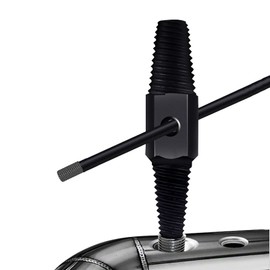 Yuentoen Screw Extractor Set, Double Head Screw Extractor 1/2 and 3/4 Inch with Stick, Left Thread Extractor Pipe Broken Screw Bolt Remover for Bad Taps