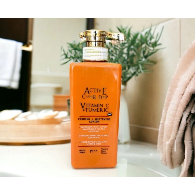 CAVIAR Active Caviar Drip Vitamin C + Turmeric Lotion +serum