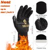 KUOGAS Barbecue Gloves, Heat Resistant up to 800 °C, Oven