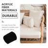 TEHAUX 10 Rolls Latch Hook Rug Yarn, Black Yarn Bundles,