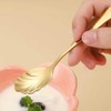 4pcs Shell Shape Coffee Stir Spoon, Heavy Duty Stainless Steel