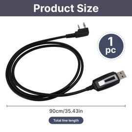 Vidsmow Programming Cable Compatible with Multiple Two, Way Radio Models & Play Tangle-Free Connector for Easy Radio Programming And Reliable Data Transfer