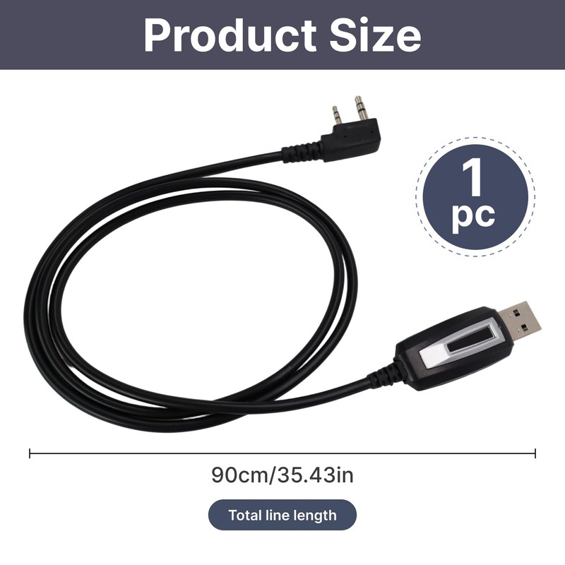 Vidsmow Programming Cable Compatible with Multiple Two, Way Radio Models