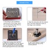Yosoo Health Gear Door Hinge Jig, Cabinet Door Hinge Template,