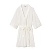 PJ Harlow SHALA-Rib Knit Camono Robe With Satin Belt And