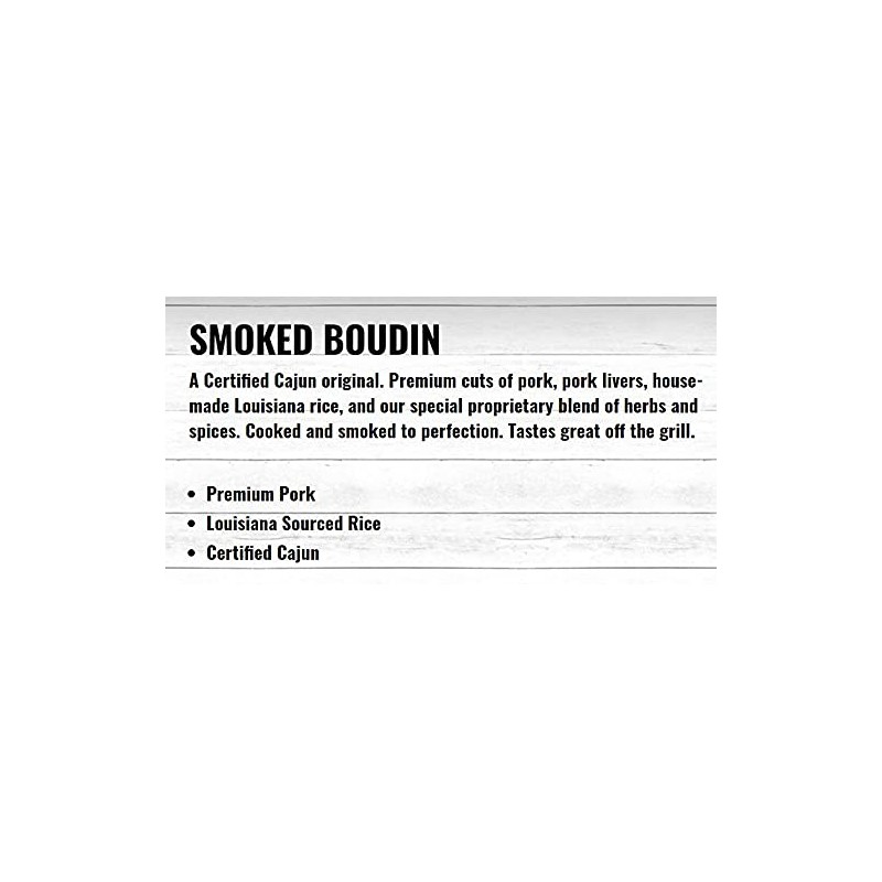 Richard's Smoked Boudin Sausage 16oz (3 Pack)