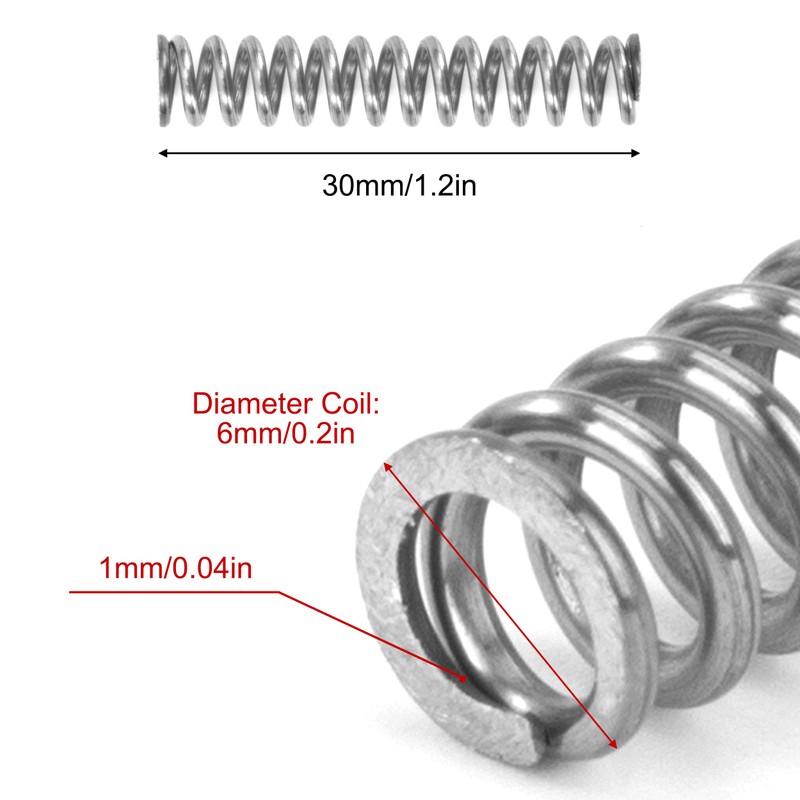 GUNGY Compression Spring Stainless Steel Spring Compression Springs 30 mm