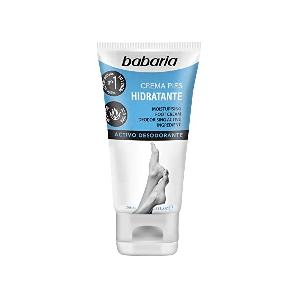 Babaria - Crema Pies Hidratante - Activo Desodorante - 150ml