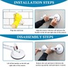 HEINSY 17inch Suction Shower Grab Bar, Portable Shower Handle Bar
