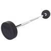 Body-Solid (SBB20) Rubber Coated Fixed Weights Straight Barbell - Weighted