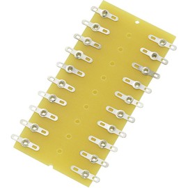 TRU Components Soldering Strip Double Row Total 20 Hard Paper (L x W x H) 82 x 38 x 1.6 mm Pack of 1
