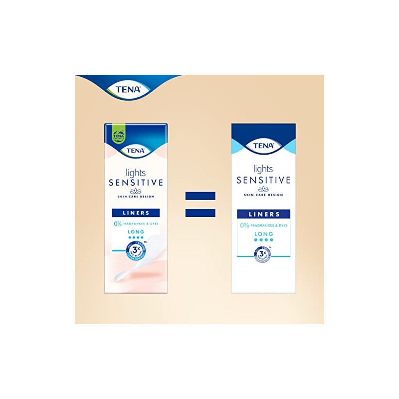 TENA TENA Lights Long Liner, 120 Incontinence Liners for Women