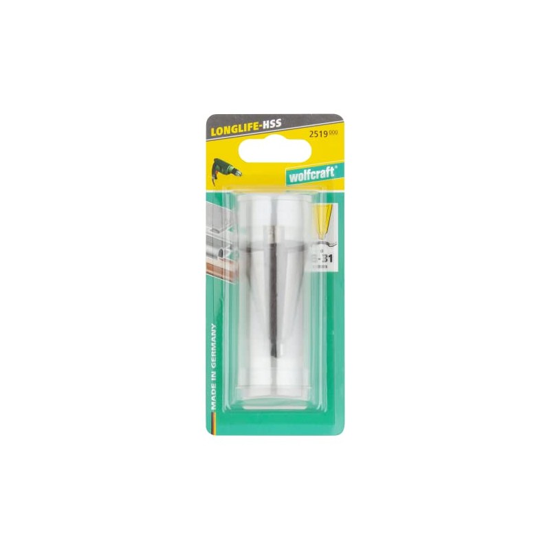 Wolfcraft 2519000 HSS-Chamfer Bit Shaft 10 mm Ø 8-31